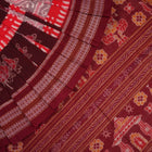 Handloom Multi-Color Sambalpuri Cotton Saree with Maroon border
