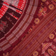 Model wearing a multi-color and maroon Sambalpuri cotton saree in a traditional Pasapalli weave