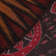 Brown and black plain Sambalpuri cotton saree styled, showcasing its elegant drape and subtle colors.