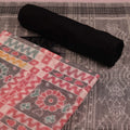 Multi-Color Sambalpuri Cotton Dress Material with Black Border