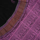 Full flat layout of the black and pink Bomkai cotton handloom saree showcasing the body and pallu.