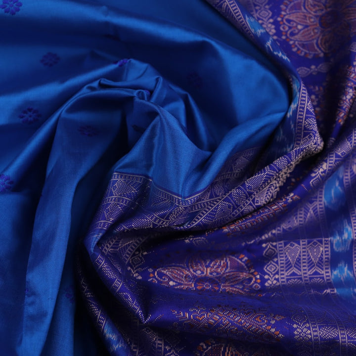 Close-up view showcasing the smooth texture of the silk fabric.