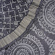 Close-up of the soft, luxurious grey Sambalpuri silk fabric texture with subtle weave details.