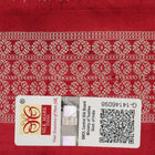 Close-up of the soft, lustrous grey Sambalpuri silk fabric texture, highlighting the intricate weave and motifs.