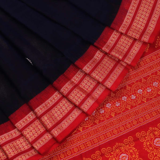 Handloom Bomkai Cotton Ikat Saree