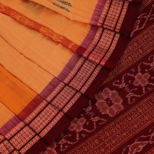 Handloom Bomkai Cotton Ikat Saree
