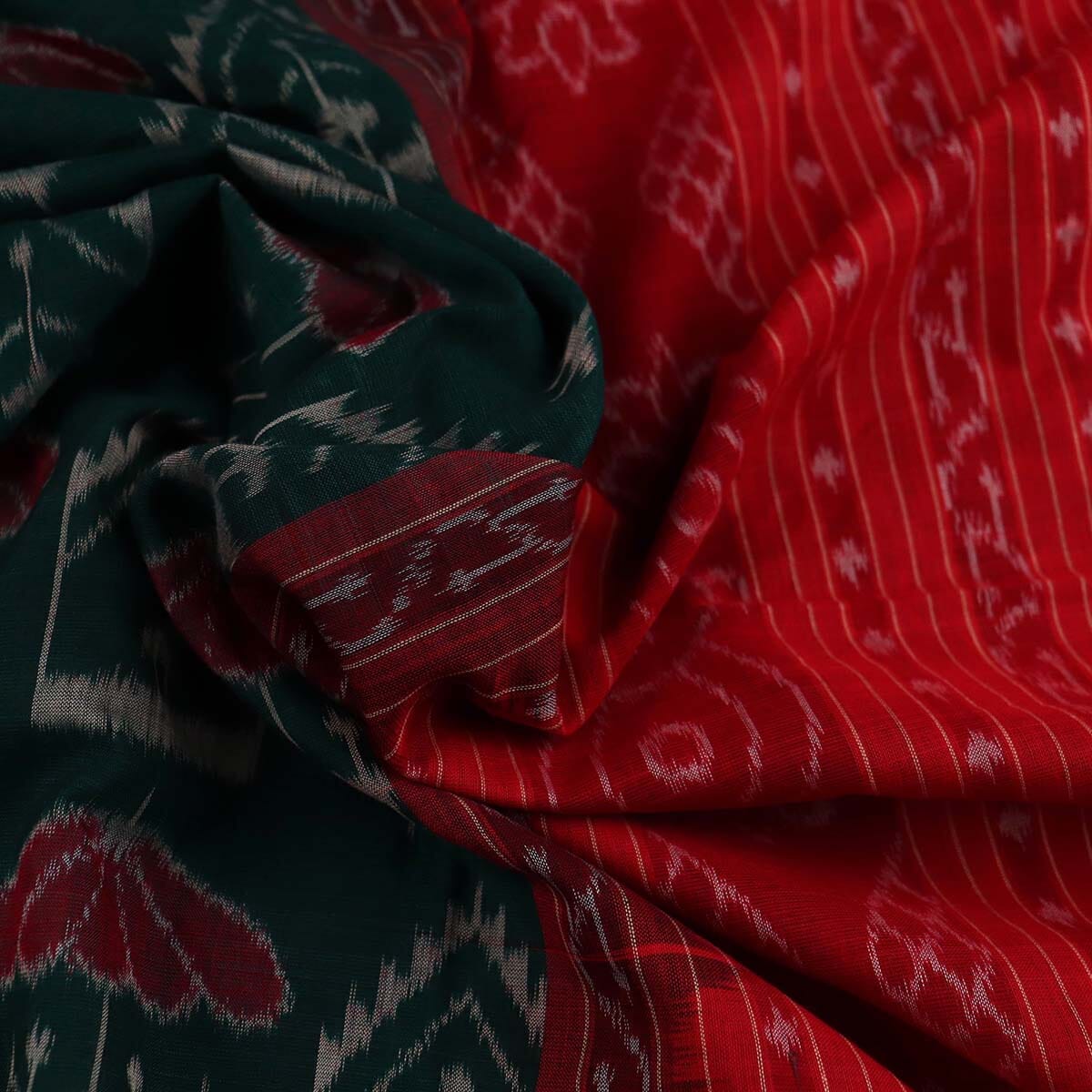 Handloom Sambalpuri Cotton Ikkat Saree Handloom Saree_Sambalpuri Cotton Priyadarshini Handloom