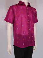 Handwoven Cotton Shirt Handloom Shirt & Kurta_Men Priyadarshini Handloom 