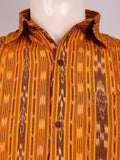 Yellow Sambalpuri Cotton Shirt