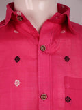 Pink Sambalpuri Cotton Shirt G02-11-XS