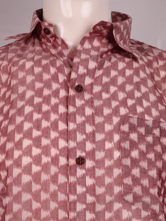 Handwoven Cotton Shirt Handloom Shirt & Kurta_Men Priyadarshini Handloom 