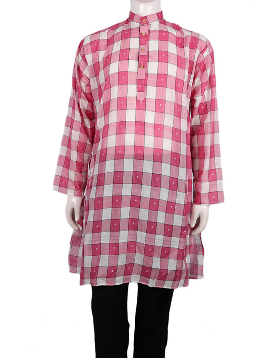 Handwoven Cotton Kurta Handloom Shirt & Kurta_Men Priyadarshini Handloom