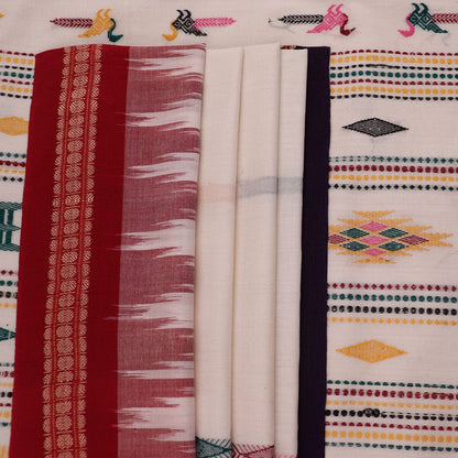 Handloom Bomkai Cotton Ikat Saree Handloom Saree_Cotton Priyadarshini Handloom 