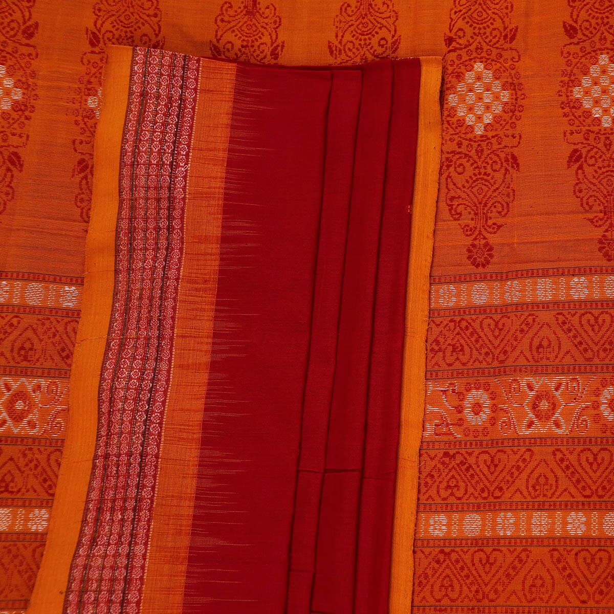 Handloom Bomkai Cotton Ikat Saree Handloom Saree_Cotton Priyadarshini Handloom 