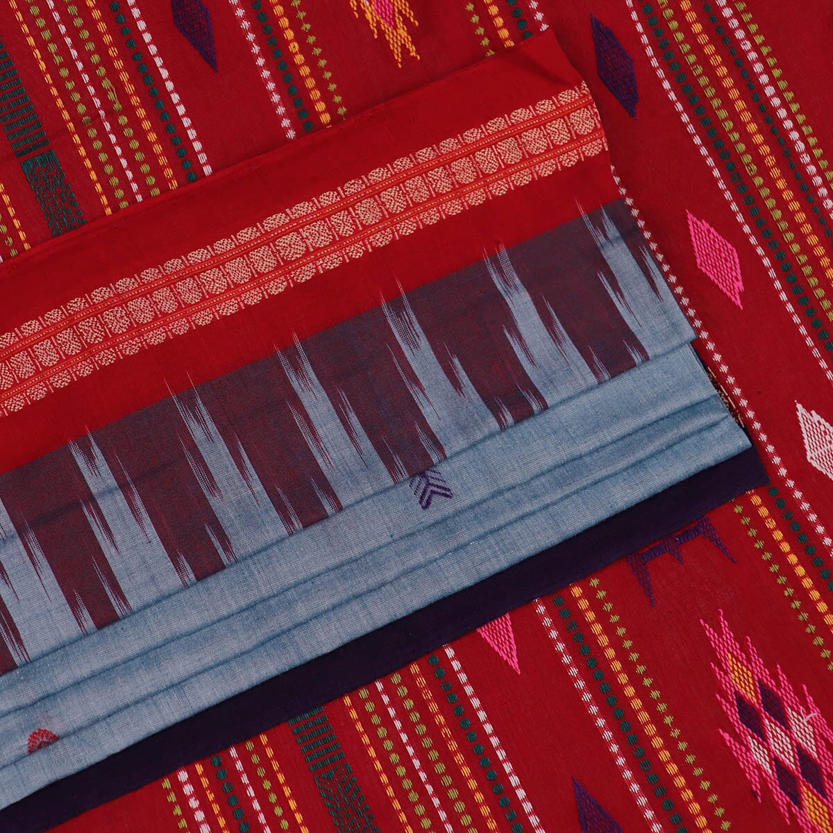 Handloom Bomkai Cotton Ikat Saree Handloom Saree_Cotton Priyadarshini Handloom 