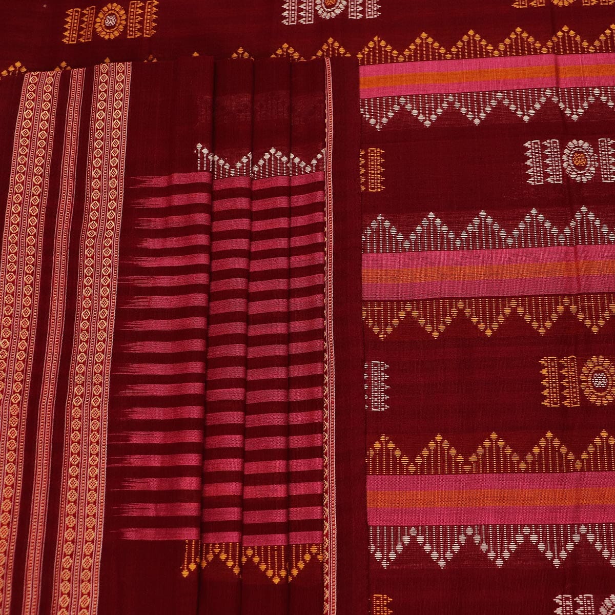 Handloom Bomkai Cotton Ikat Saree Handloom Saree_Cotton Priyadarshini Handloom 