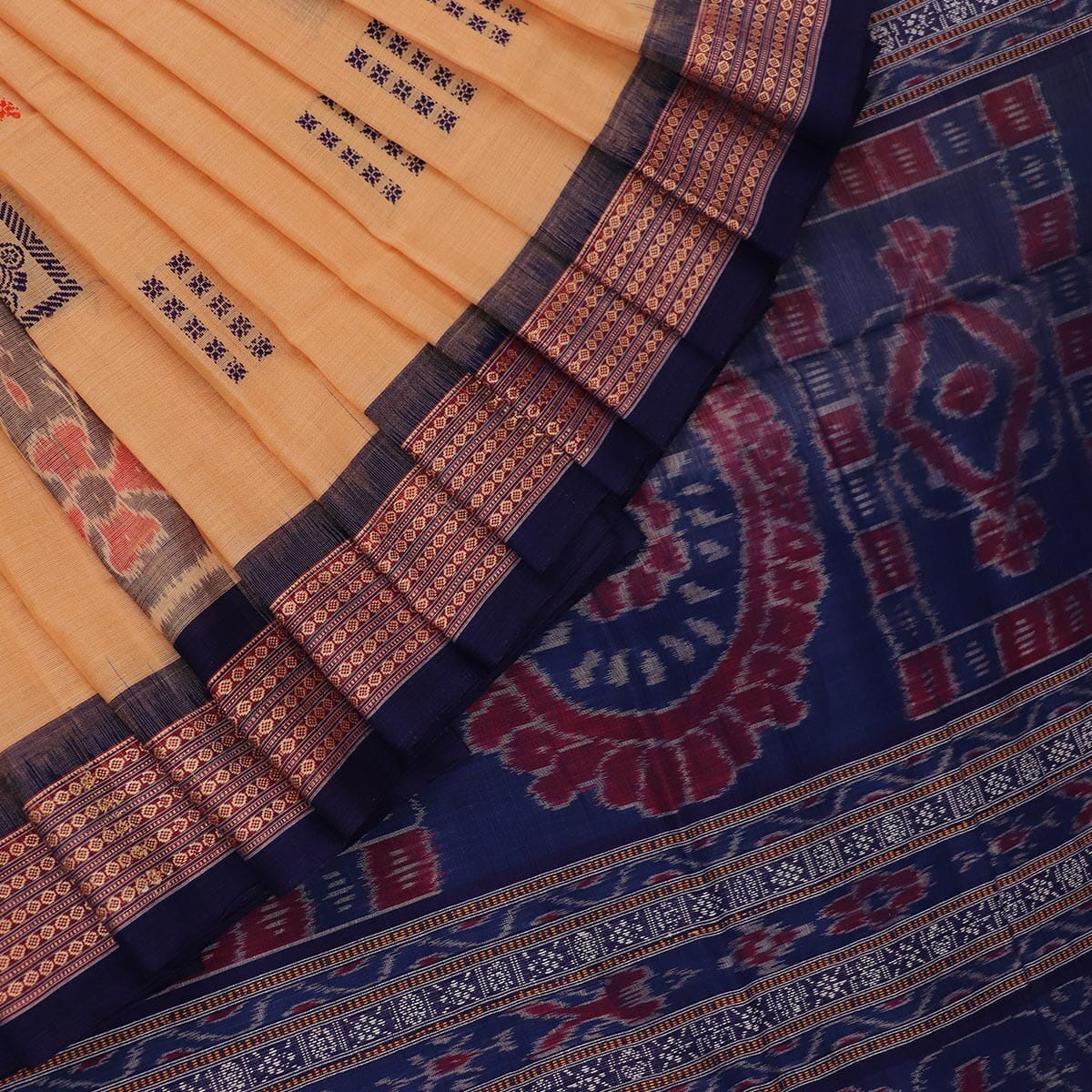 Handloom Bomkai Cotton Ikat Saree 117