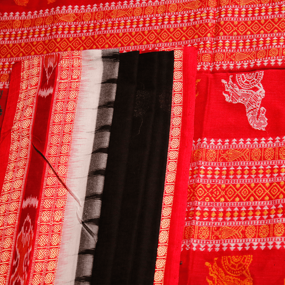 Handloom Bomkai Cotton Ikkat Saree Handloom Saree_Cotton Priyadarshini Handloom 