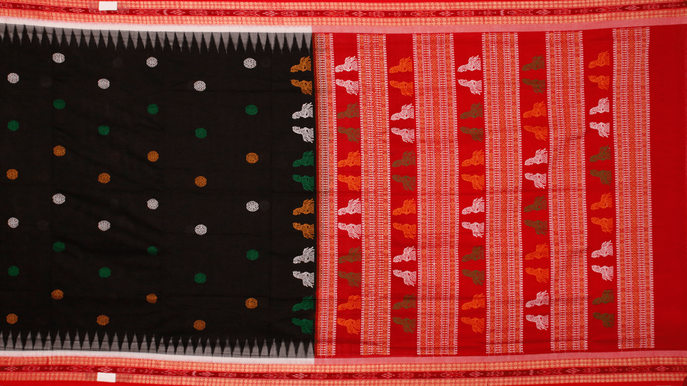 Handloom Bomkai Cotton Ikkat Saree Handloom Saree_Cotton Priyadarshini Handloom 