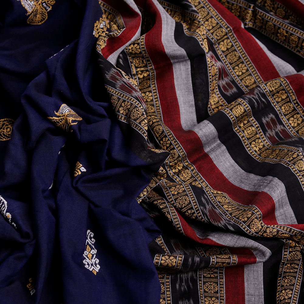 Handloom Bomkai Cotton Ikkat Saree Handloom Saree_Cotton Priyadarshini Handloom 