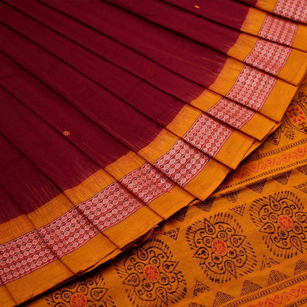 Handloom Bomkai Cotton Ikkat Saree Handloom Saree_Cotton Priyadarshini Handloom 