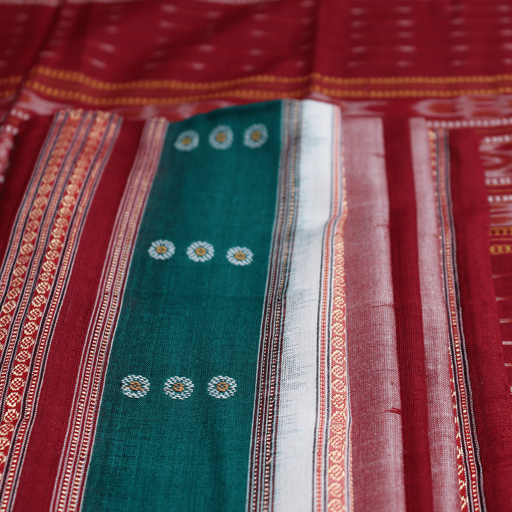 Handloom Bomkai Cotton Ikkat Saree Handloom Saree_Cotton Priyadarshini Handloom 