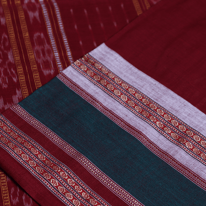 Handloom Bomkai Cotton Ikkat Saree Handloom Saree_Cotton Priyadarshini Handloom 