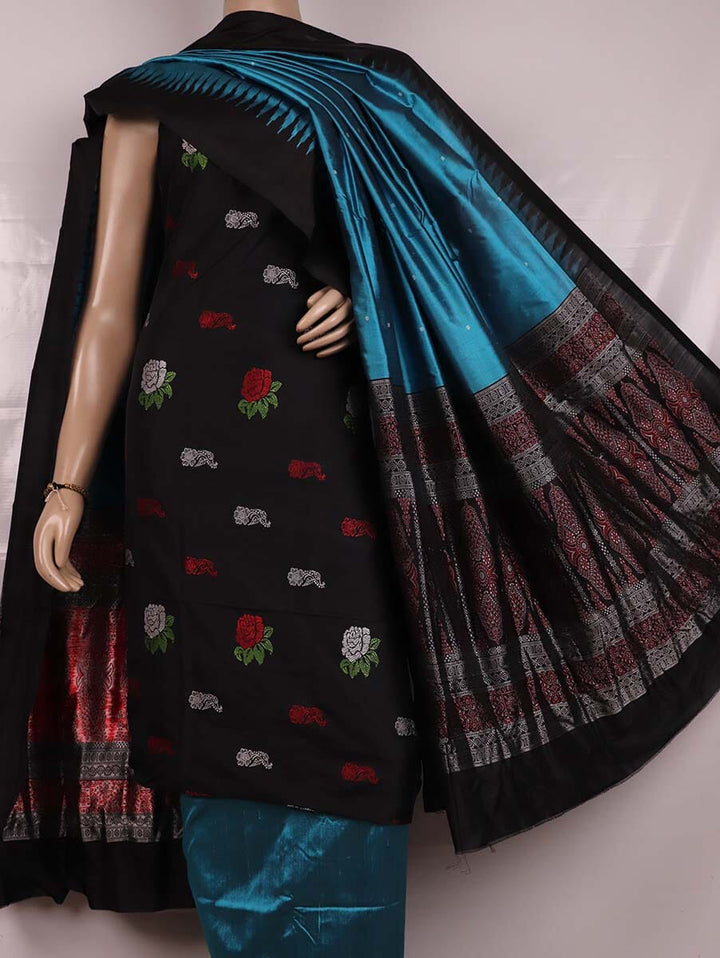 Handloom Bomkai Silk Dress Material Dress Material Handloom_Silk Priyadarshini Handloom 