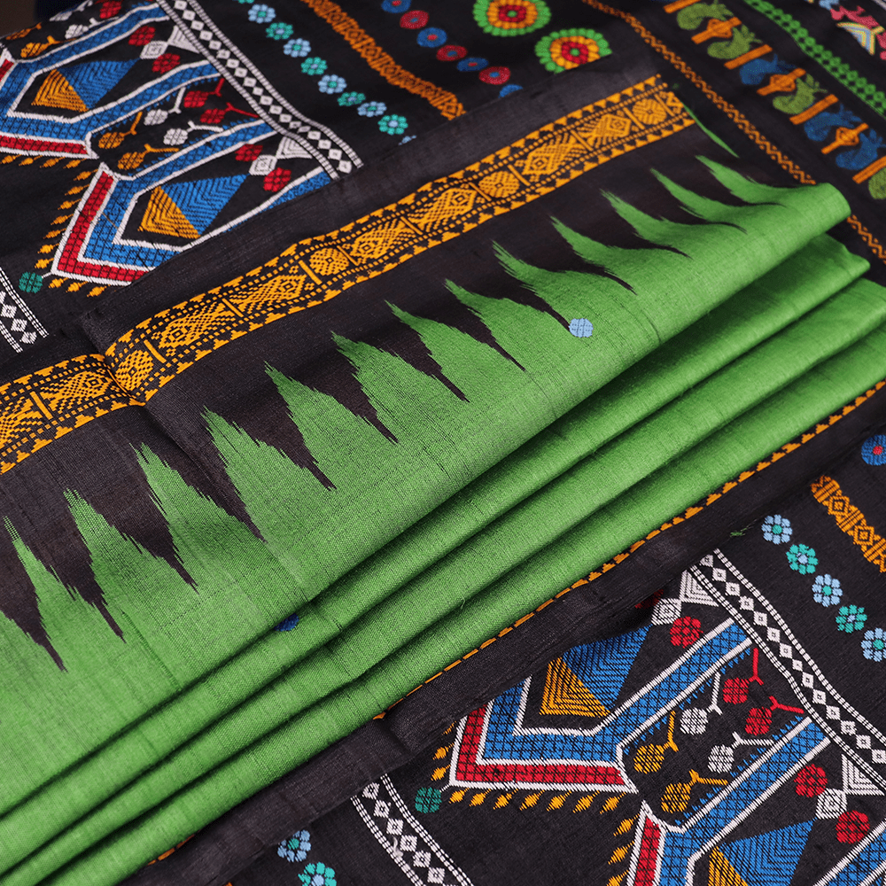Handloom Dolabedi Tusser Saree Handloom Saree_Dolabedi Silk Priyadarshini Handloom 