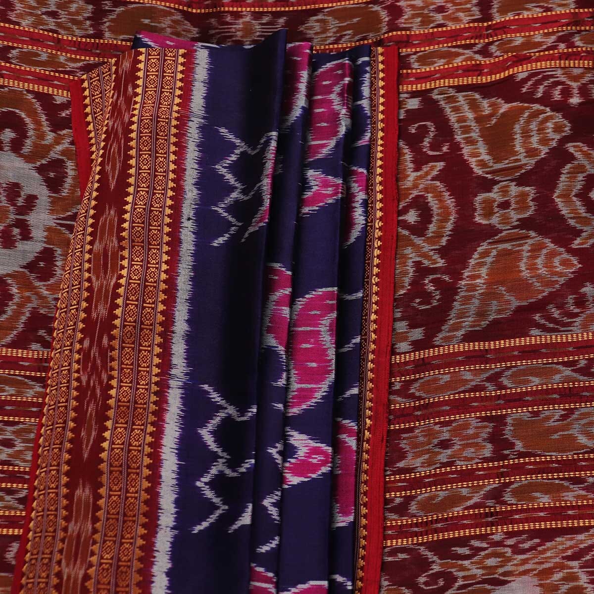 Handloom Khandua Silk Ikat Saree Handloom Saree_Khandua Silk Priyadarshini Handloom 