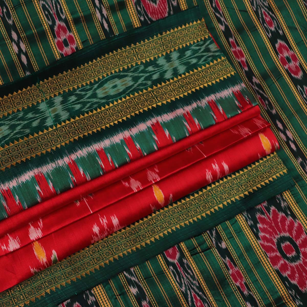 Handloom Khandua Silk Ikat Saree Handloom Saree_Khandua Silk Priyadarshini Handloom 