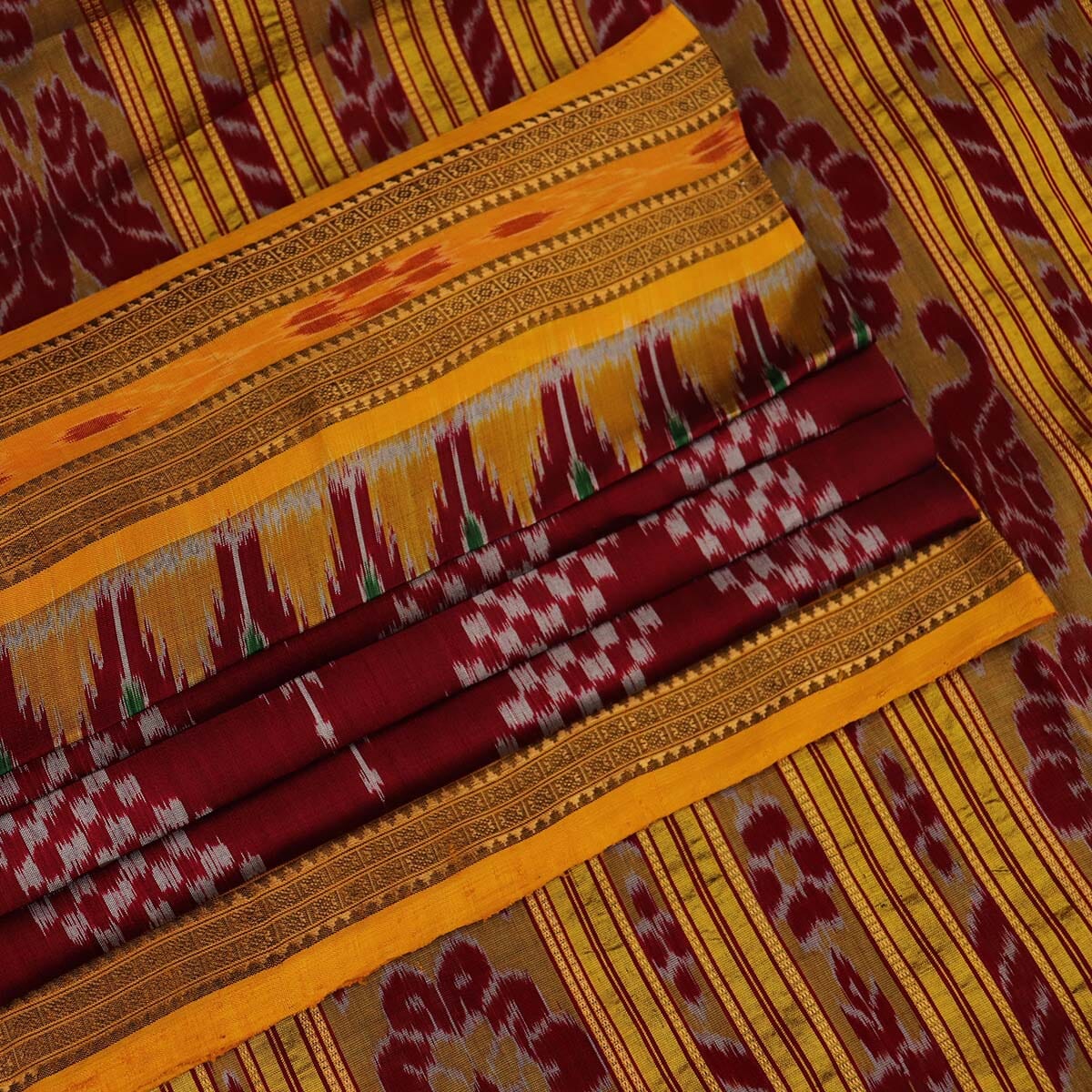 Handloom Khandua Silk Ikat Saree Handloom Saree_Khandua Silk Priyadarshini Handloom 
