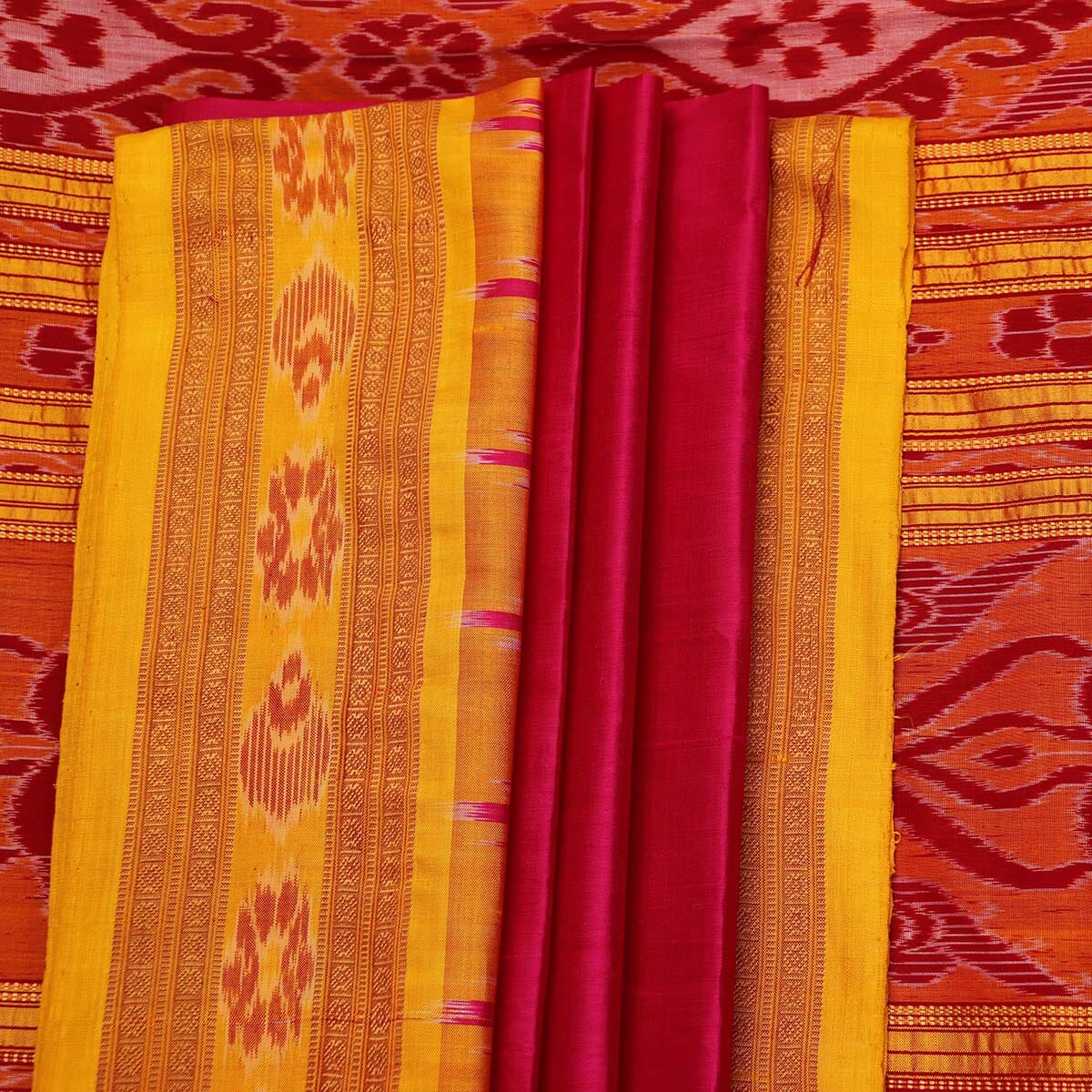 Handloom Khandua Silk Ikat Saree Handloom Saree_Khandua Silk Priyadarshini Handloom 