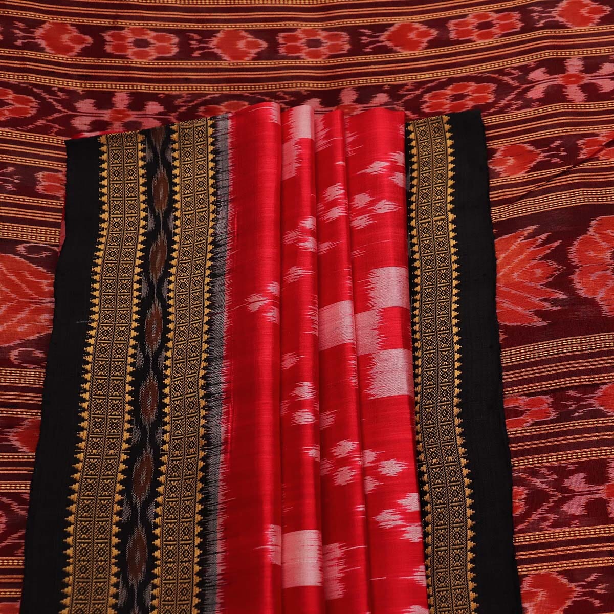 Handloom Khandua Silk Ikat Saree Handloom Saree_Khandua Silk Priyadarshini Handloom 