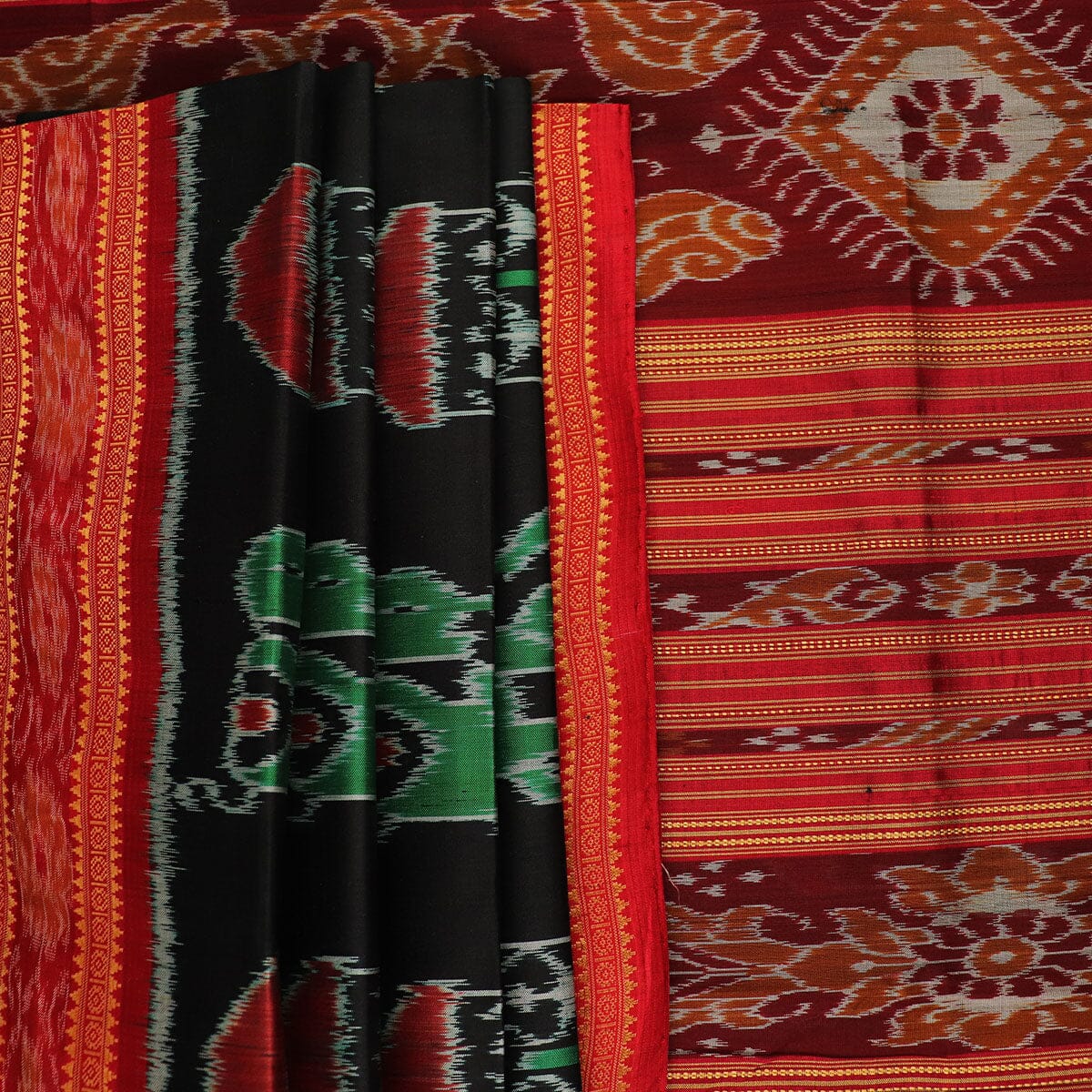 Handloom Khandua Silk Ikat Saree Handloom Saree_Khandua Silk Priyadarshini Handloom 