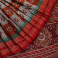 ହ୍ୟାଣ୍ଡଲୁମ୍ ଖଣ୍ଡୁଆ ସିଲ୍କ ଇକାଟ ସାରୀ |