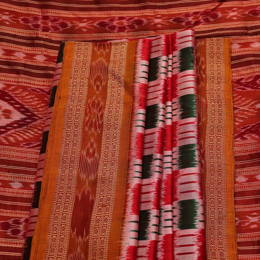 Handloom Khandua Silk Ikat Saree Handloom Saree_Khandua Silk Priyadarshini Handloom 