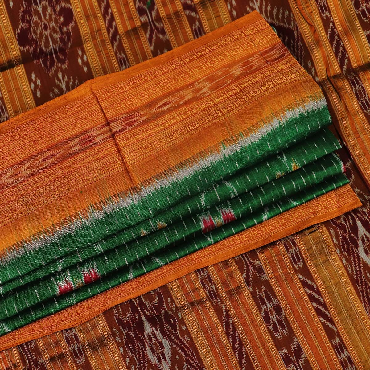 Handloom Khandua Silk Ikat Saree Handloom Saree_Khandua Silk Priyadarshini Handloom 
