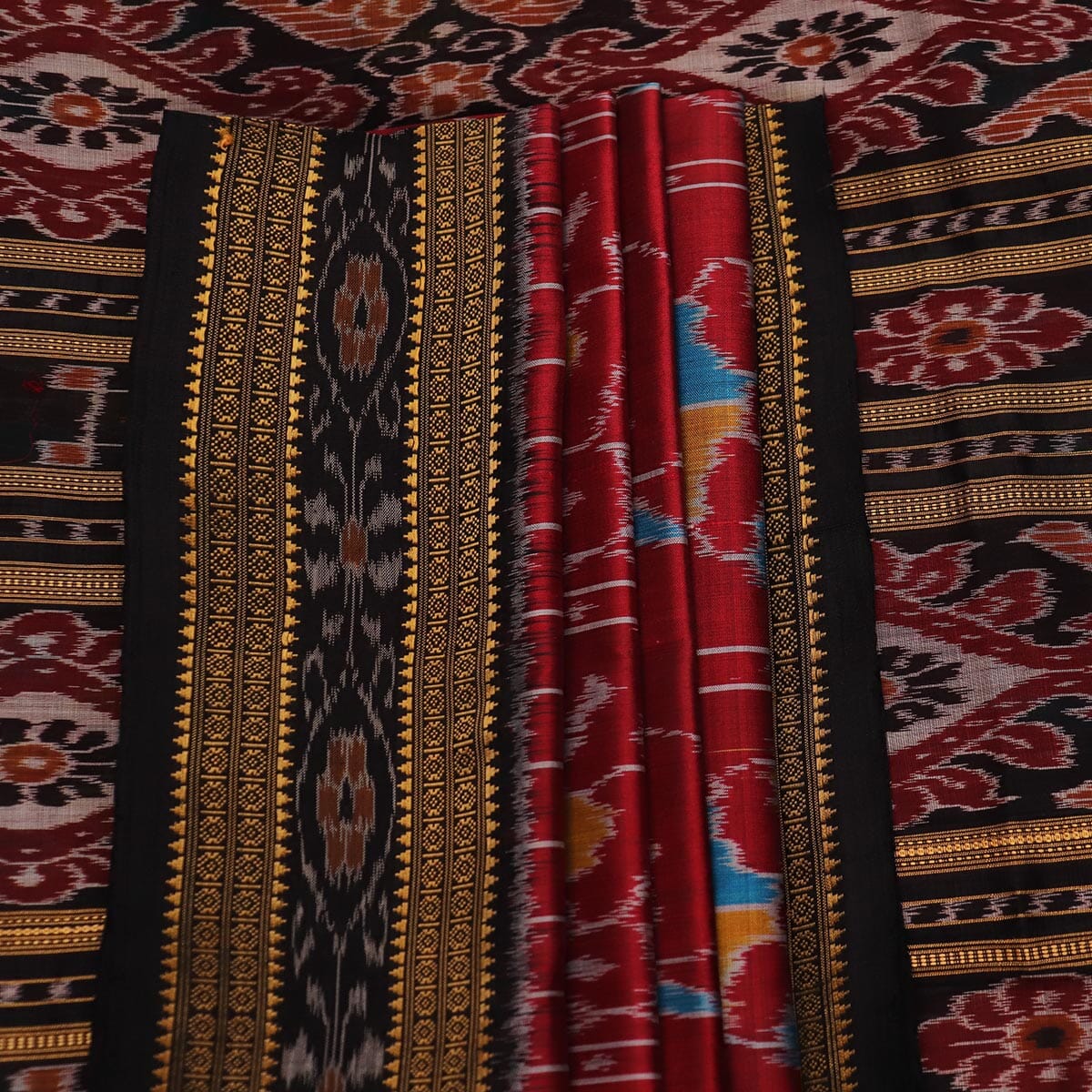 Handloom Khandua Silk Ikat Saree Handloom Saree_Khandua Silk Priyadarshini Handloom 