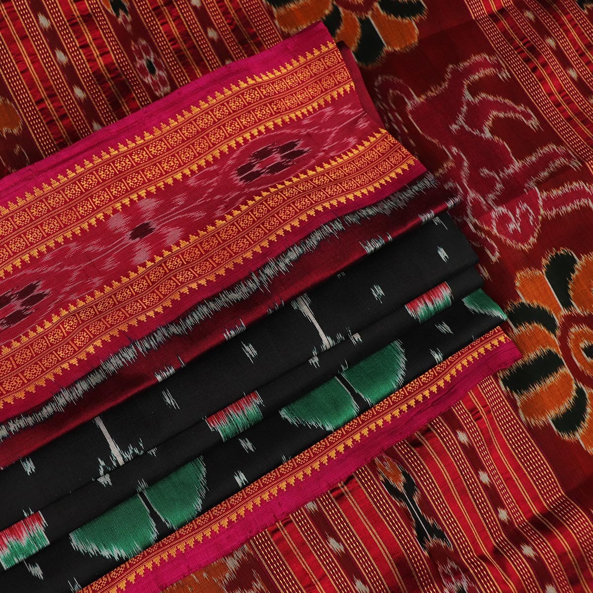 Handloom Khandua Silk Ikat Saree Handloom Saree_Khandua Silk Priyadarshini Handloom 