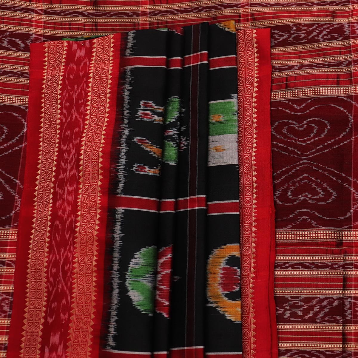 Handloom Khandua Silk Ikat Saree Handloom Saree_Khandua Silk Priyadarshini Handloom 