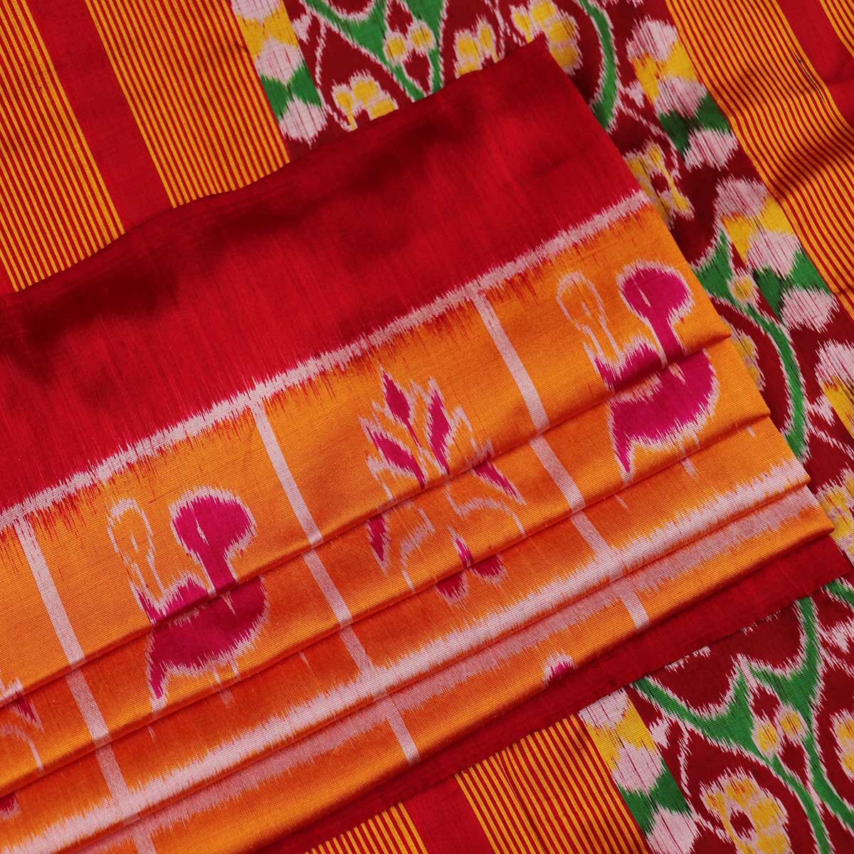 Odisha Handloom Ikkat Nabakothi Khandua Silk Saree, 6.5m at Rs 9800 in Noida