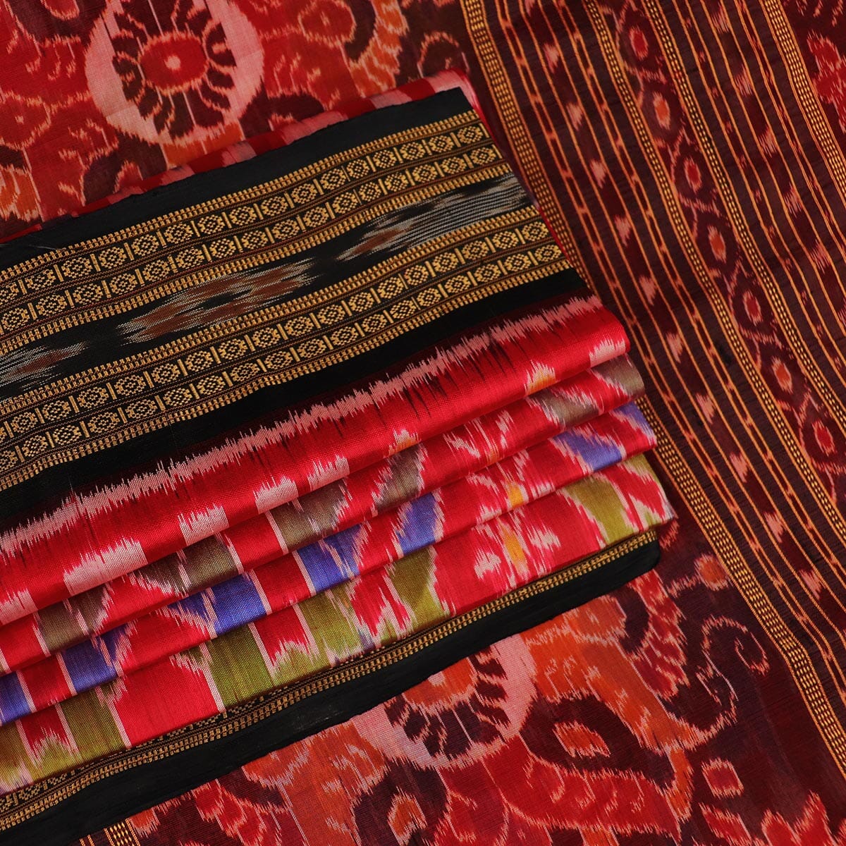 Handloom Khandua Silk Ikat Saree Handloom Saree_Khandua Silk Priyadarshini Handloom 