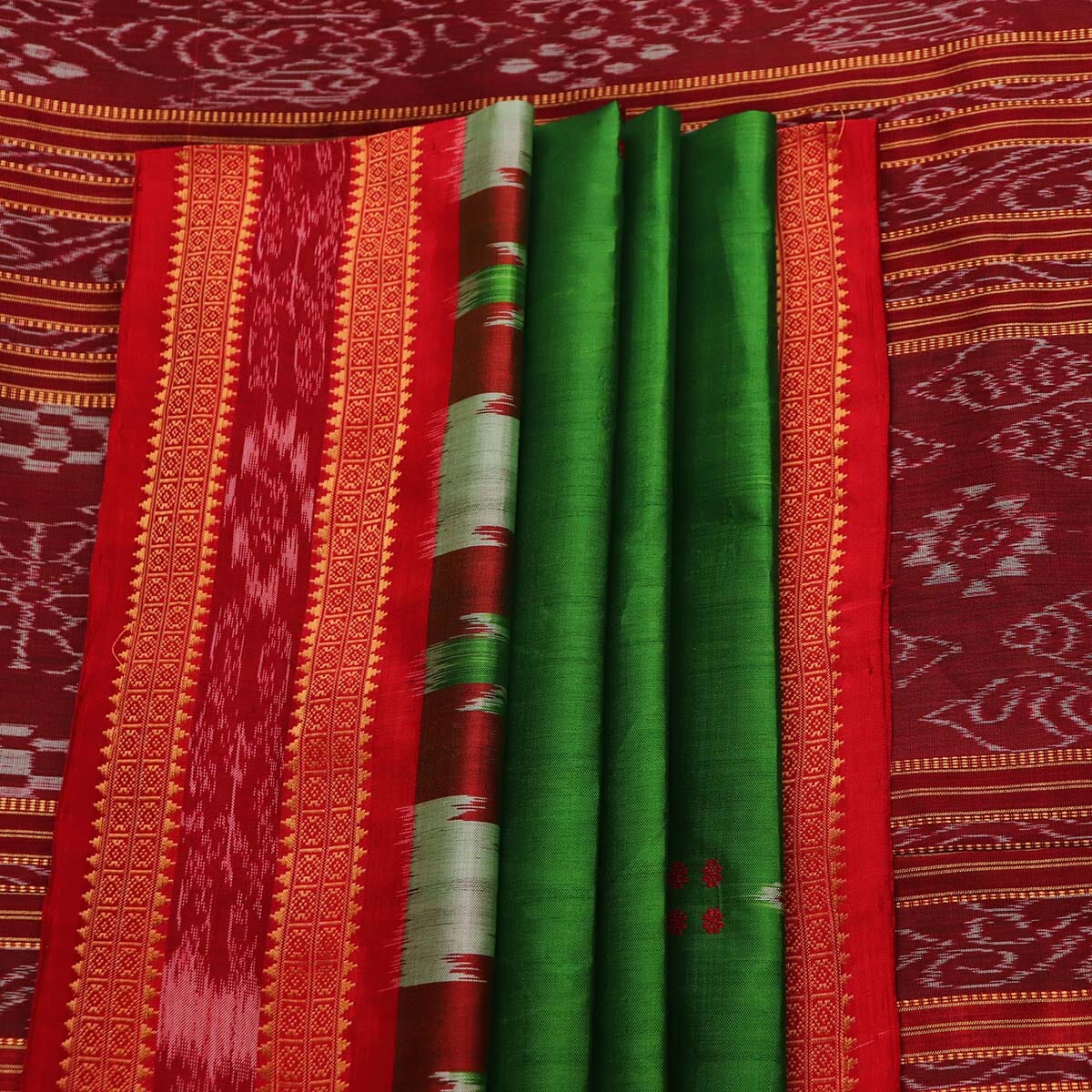 Handloom Khandua Silk Ikat Saree Handloom Saree_Khandua Silk Priyadarshini Handloom 