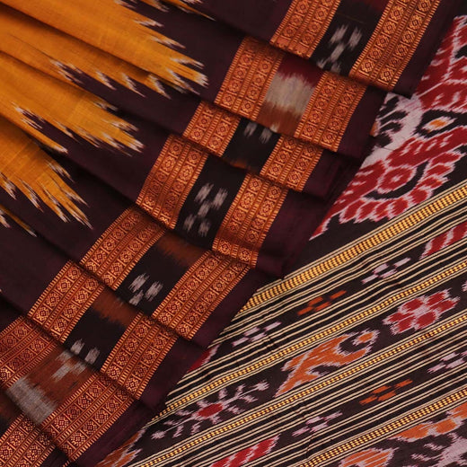ହ୍ୟାଣ୍ଡଲୁମ୍ ଖଣ୍ଡୁଆ ସିଲ୍କ ଇକାଟ ସାରୀ |