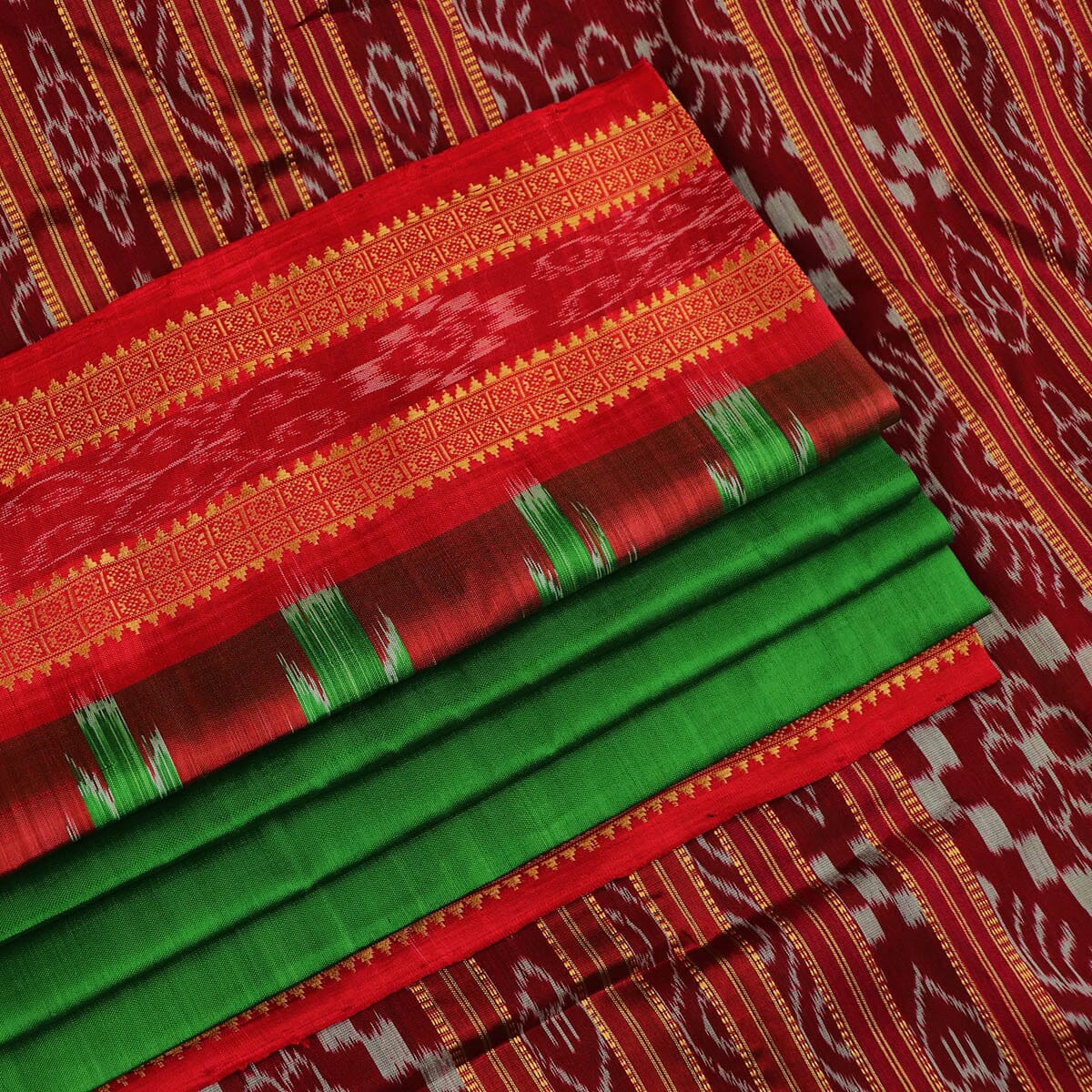 Handloom Khandua Silk Ikat Saree Handloom Saree_Khandua Silk Priyadarshini Handloom 