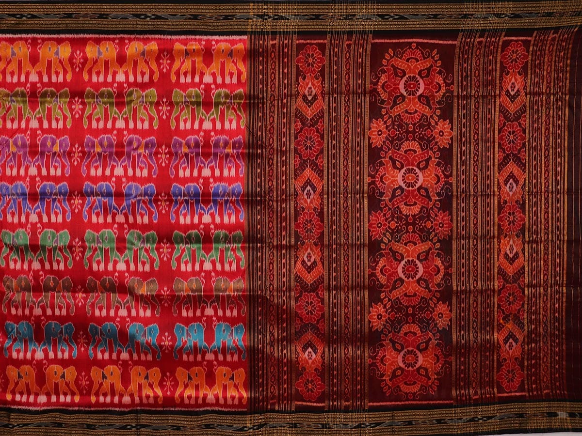 Handloom Khandua Silk Ikat Saree Handloom Saree_Khandua Silk Priyadarshini Handloom 