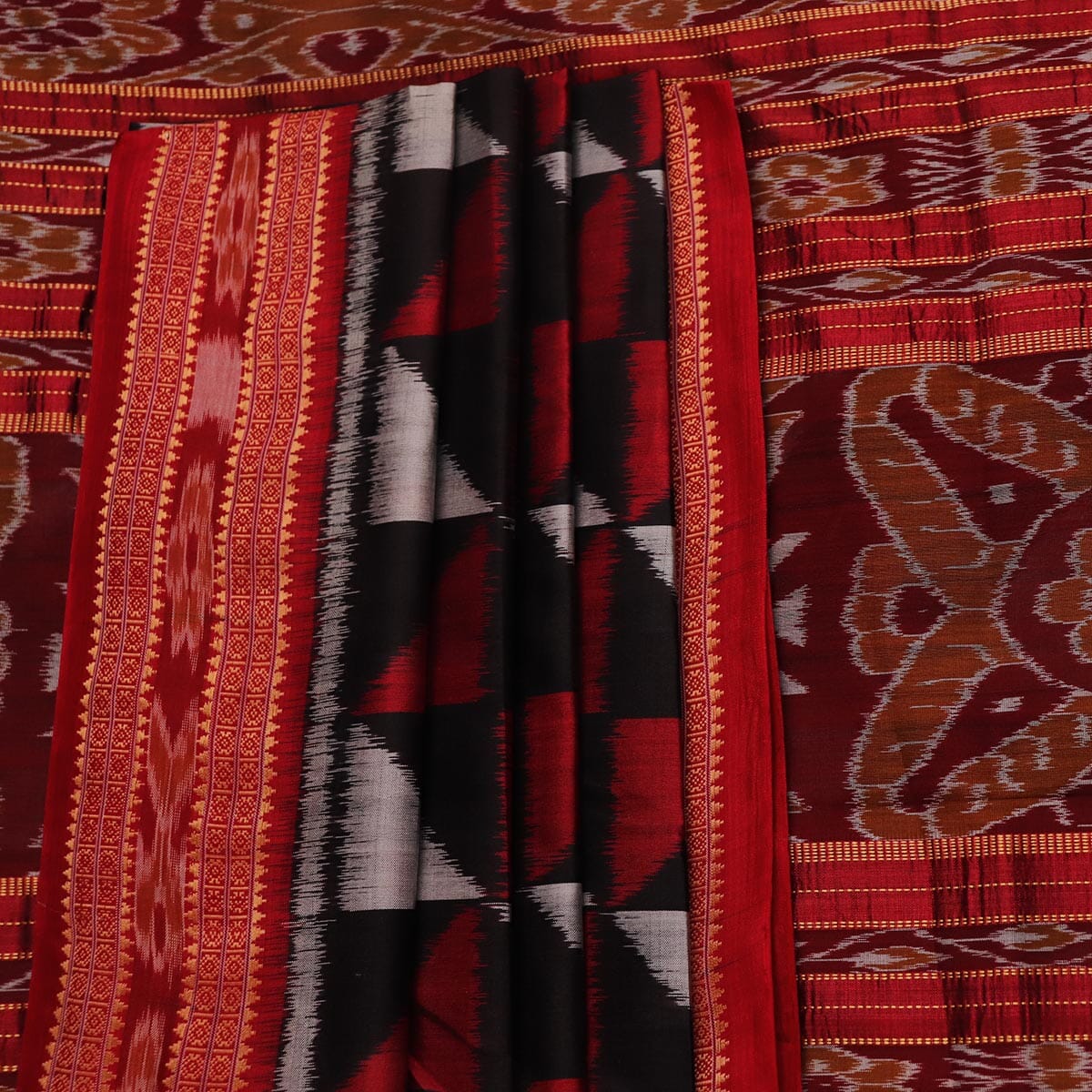 Handloom Khandua Silk Ikat Saree Handloom Saree_Khandua Silk Priyadarshini Handloom 