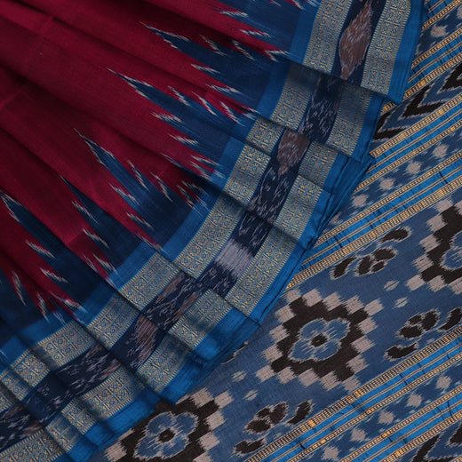 ହ୍ୟାଣ୍ଡଲୁମ୍ ଖଣ୍ଡୁଆ ସିଲ୍କ ଇକାଟ ସାରୀ |