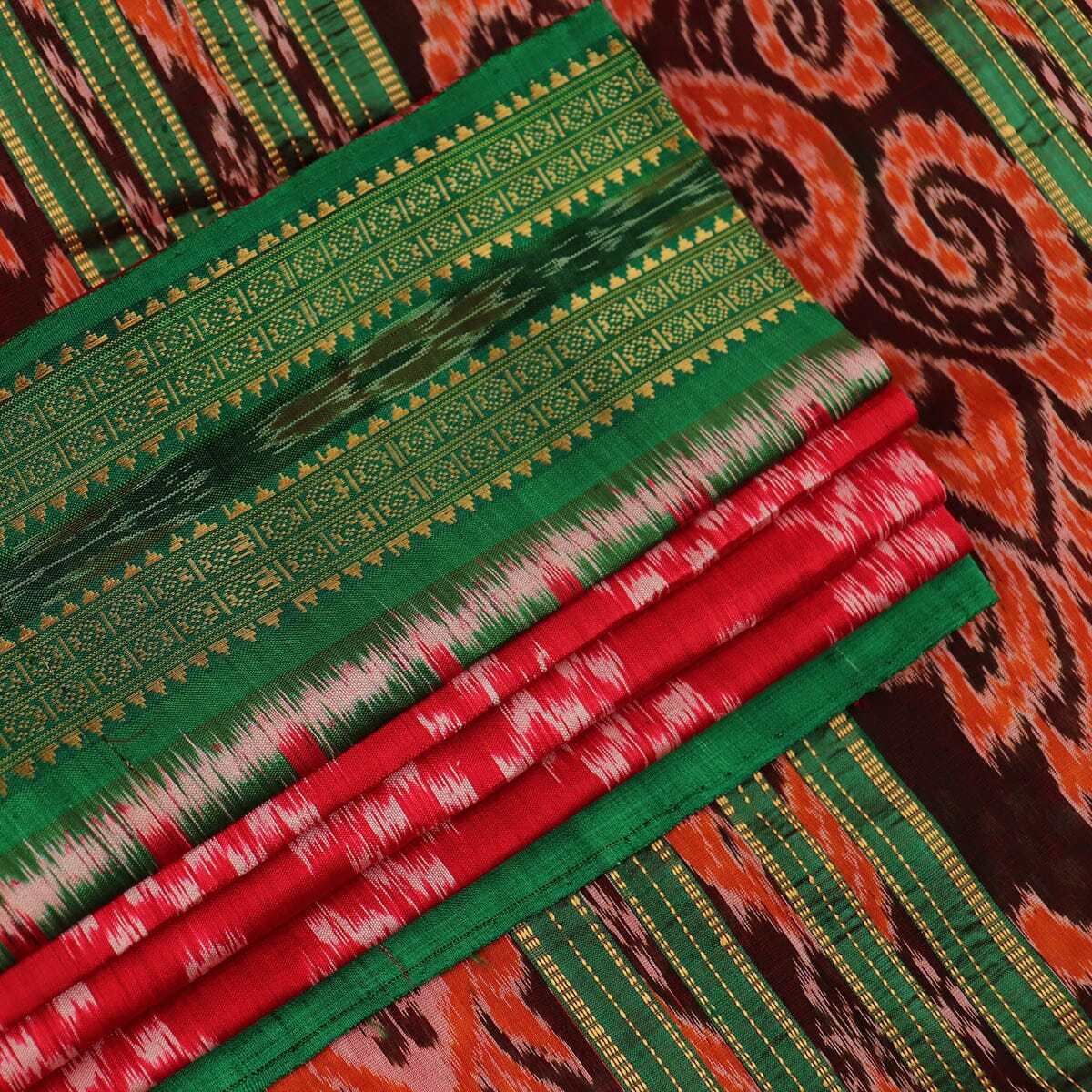 Handloom Khandua Silk Ikat Saree Handloom Saree_Khandua Silk Priyadarshini Handloom 